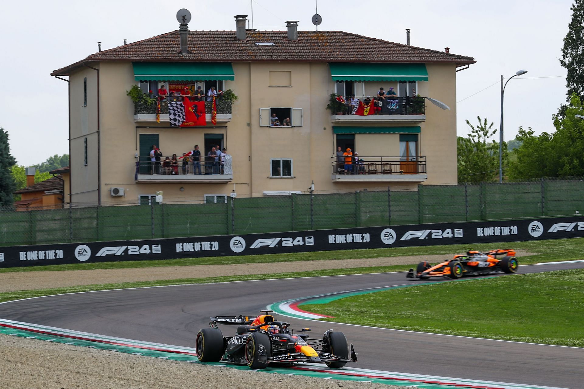 Max Verstappen (1) during the 2024 Formula 1 Imola Grand Prix. Source: Getty